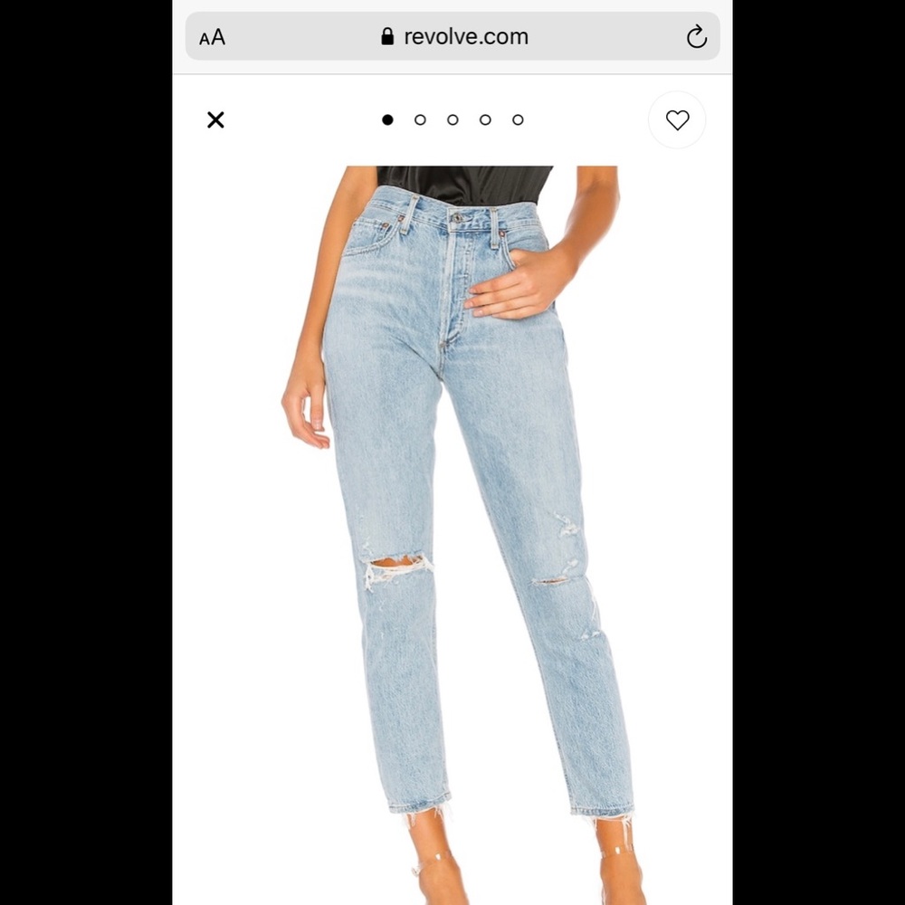 Agolde “The Jamie” in the Shakedown wash